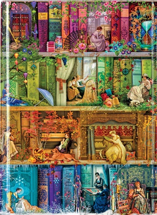  - Flame Tree A6 Notesz Stitch In Time Bookshelves